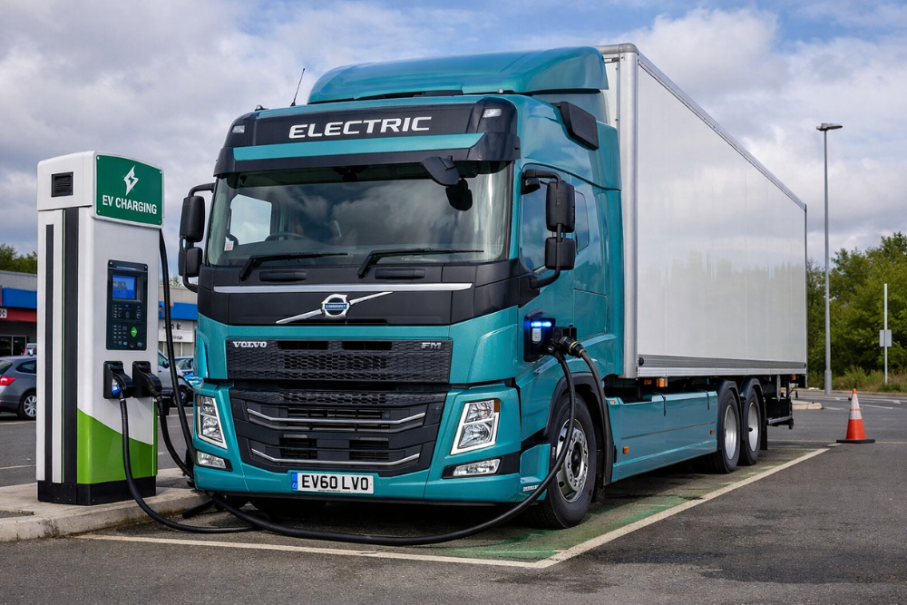 UK’s First  Electric Heavy Goods Vehicle Hubs Switched On